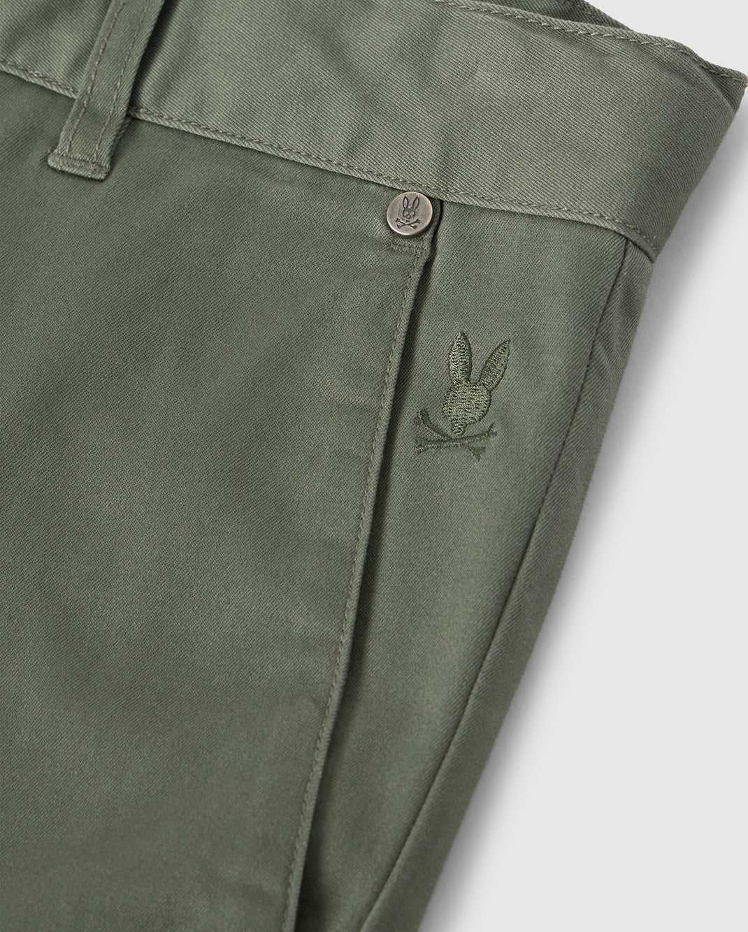 Pantalon Psycho Bunny Gilman Regular Fit Chino Pant Vert Homme | MSR-24894169